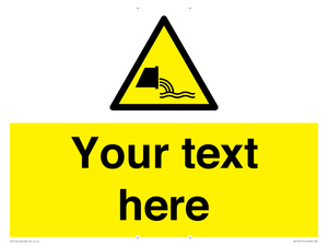 Custom Warning sewage effluent outfall